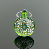 JH Glass • Geometric Dotwork Pendant #2